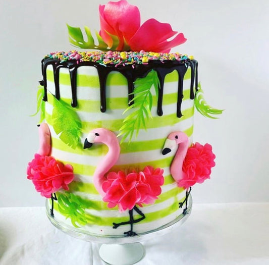 March of the Flamingos Cake