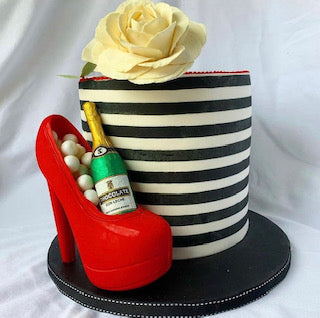 Champagne and Roses Cake